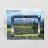 Carte Postale Je Te Guérirai (Devant / Derrière)