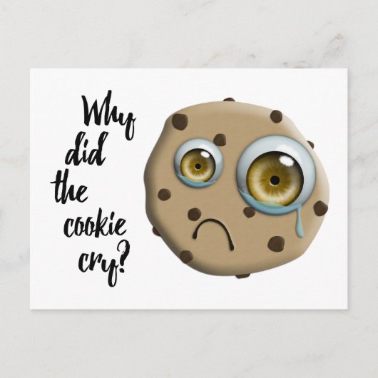 Carte Postale JE TE MANQUE maman biscuit blague (Devant)