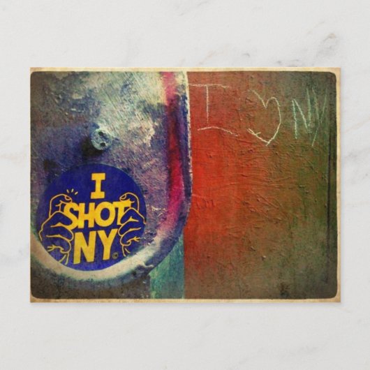 CARTE POSTALE JE "TIRE" NY (Devant)