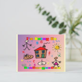 Carte Postale Je vais à la maternelle (Debout devant)