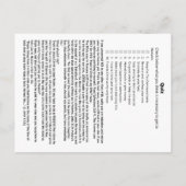 Carte Postale Je Vais Au Quiz Du Ciel (Dos)