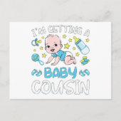 Carte Postale Je vais avoir un bébé cousin garçon Révélation du  (Devant)