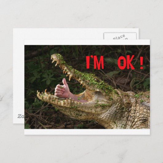 Carte Postale Je vais bien ! (Devant / Derrière)