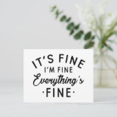 Carte Postale Je vais bien tout va bien (Debout devant)