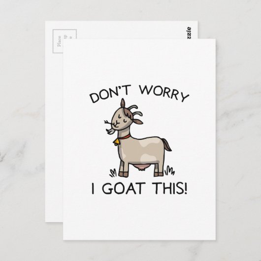 Carte Postale Je Vais Ça (Devant / Derrière)