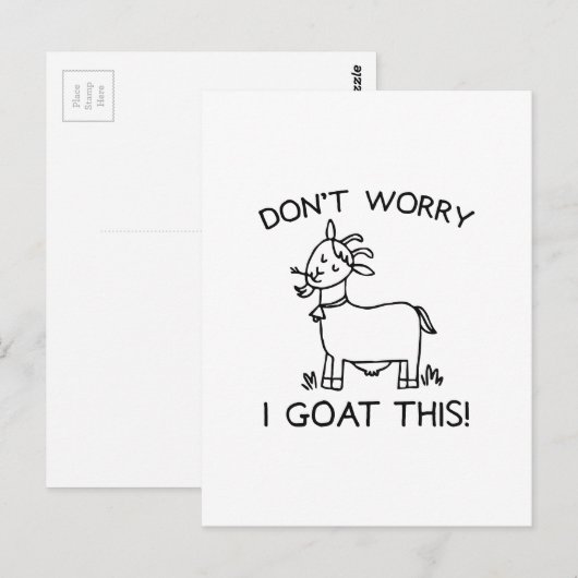 Carte Postale Je Vais Ça (Devant / Derrière)