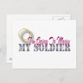 Carte Postale Je vais épouser mon soldat (Devant / Derrière)