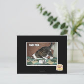 Carte Postale Je vais faire la sieste ici (Debout devant)