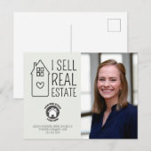 Carte Postale Je Vends Immobilier Contact Info Photo Immo (Devant / Derrière)