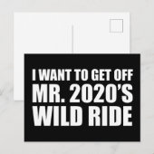 Carte Postale Je Veux Découvrir Le Wild Ride de M. 2020 (Devant / Derrière)