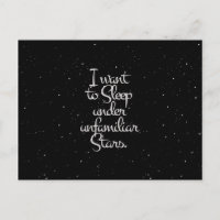 "Je veux dormir sous des étoiles inconnues" Ciel n