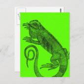 Carte Postale Je veux Iguana (Devant / Derrière)