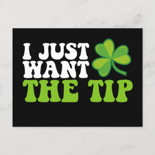 Carte Postale Je Veux Juste Le Conseil Shamrock St Patrick's Day