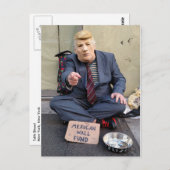 CARTE POSTALE JE VEUX QUE VOUS (Devant / Derrière)