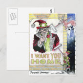 Carte Postale Je Veux Que Vous Soyez Chez Vous (Devant / Derrière)