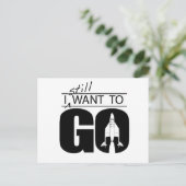 Carte Postale Je Veux Toujours Y Aller (Debout devant)