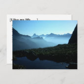 CARTE POSTALE JE VIVE MA VIE (Devant / Derrière)