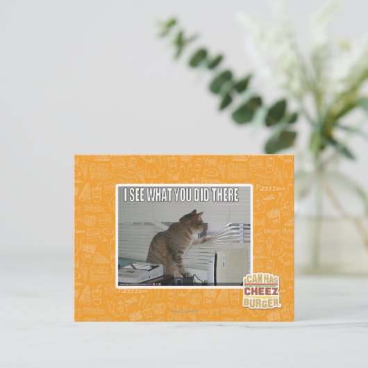 Carte Postale Je vois ce que tu as fait là-bas (Debout devant)