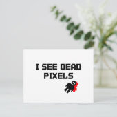 Carte Postale Je Vois Des Pixels Morts (Debout devant)