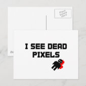 Carte Postale Je Vois Des Pixels Morts (Devant / Derrière)