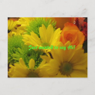 Carte Postale Je voulais juste dire bonjour