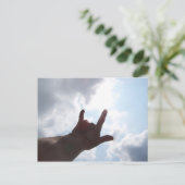 Carte Postale JE VOUS AIME en langue des signes (Debout devant)