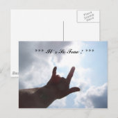 Carte Postale Je VOUS AIME en signe, *** C'est si vrai ! *** (Devant / Derrière)