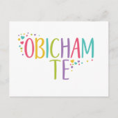 Carte Postale Je vous aime obicham te - arc-en-ciel bulgare (Devant)