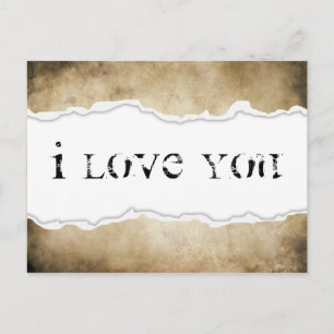 Carte Postale je vous aime page rip