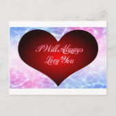 Carte Postale Je vous aimerai toujours (Devant)