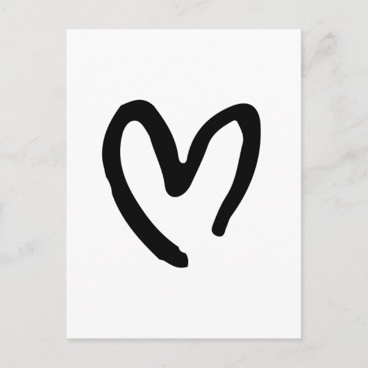 Carte Postale Je vous coeur (Devant)