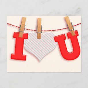 Carte Postale Je vous coeur Platon Valentine