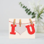 Carte Postale Je vous coeur Platon Valentine (Debout devant)