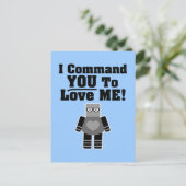 Carte Postale Je Vous Commande De M'Aimer Robot (Debout devant)