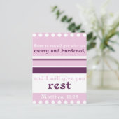 Carte Postale Je Vous Donnerai Le Repos (Debout devant)