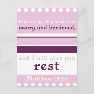 Carte Postale Je Vous Donnerai Le Repos