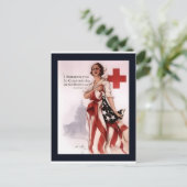 Carte Postale Je Vous Invite À La Camaraderie De La Croix Rouge~ (Debout devant)
