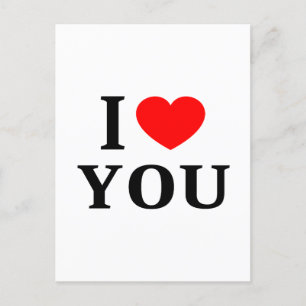 Carte Postale Je ❤️ VOUS JE T'AIME JE T'AIME