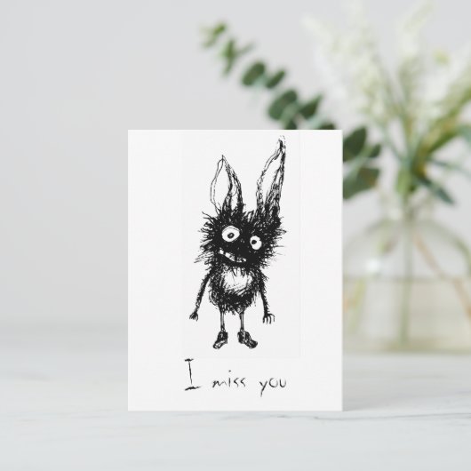 Carte Postale Je Vous Manque (Debout devant)