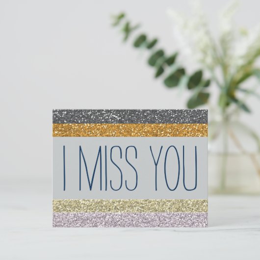 Carte Postale Je Vous Manque (Debout devant)