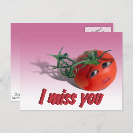 Carte Postale Je Vous Manque (Devant / Derrière)