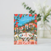 Carte Postale Je vous manque Déjeuner à la campagne pour deux av (Debout devant)