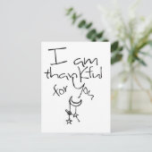 Carte Postale Je vous remercie (Debout devant)