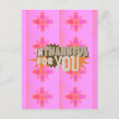 Carte Postale Je vous remercie : Une expression sincère (Devant)