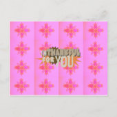 Carte Postale Je vous remercie : Une expression sincère (Devant)