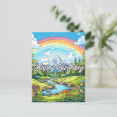 Carte Postale Je vous souhaite un anniversaire charmant (Debout devant)