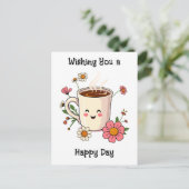 Carte Postale Je vous souhaite un jour heureux | Amitié (Debout devant)