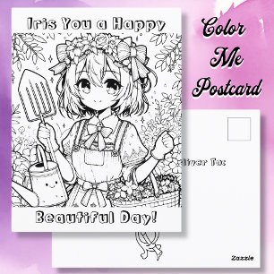Carte Postale Je vous souhaite une belle journée heureuse Page