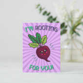 Carte Postale Je vous soutiens pour le jeu de nourriture (Debout devant)