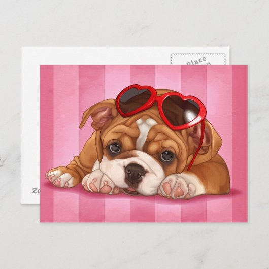 Carte Postale Je vous wuv (Devant / Derrière)